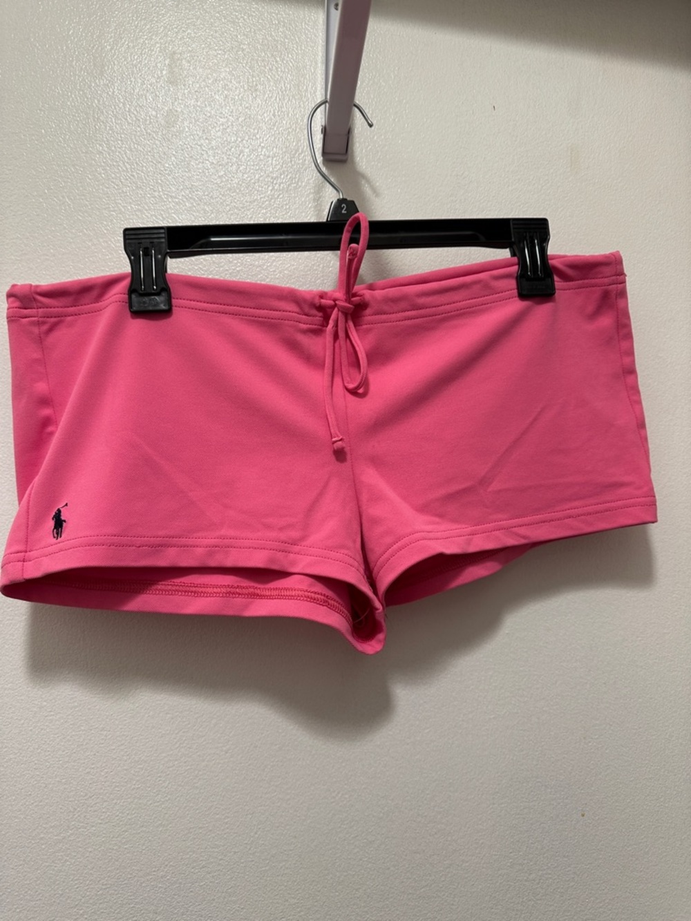 NWOT Ralph Lauren Hot Pink Drawstring Short Shorts